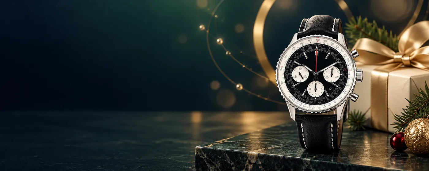Black dial chronograph and Christmas gift for mobileslider_item_2