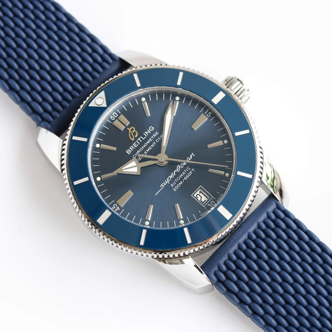 Premium Swiss Breitling Superocean Heritage AB2020161C1S1 Replica Watch – Blue Dial, Blue Ceramic Bezel