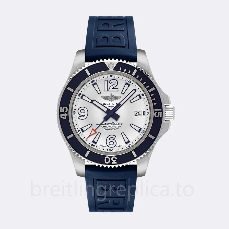 Breitling Superocean 46mm Men's A17366D81A1S1 Silver-tone