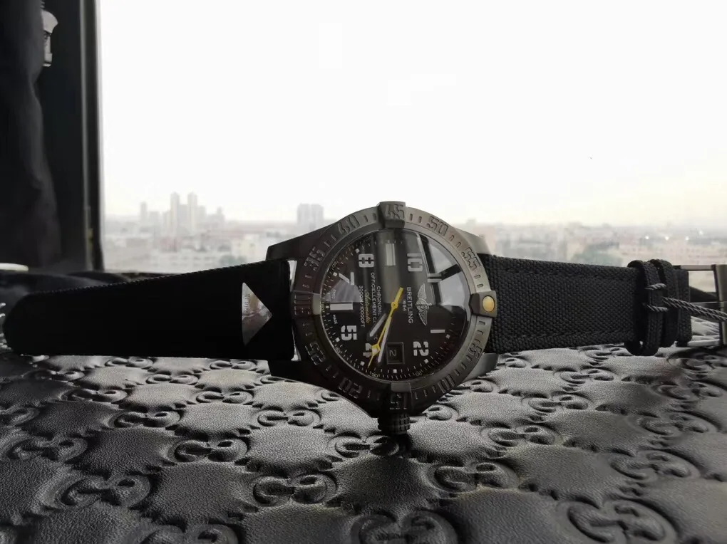 Swiss Replica Breitling Avenger II Seawolf M173312A 45mm Black Dial Men’s Watch With Black Fabric Strap