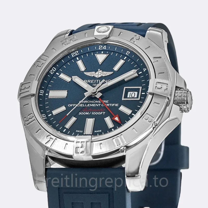 Breitling Avenger 44mm A32390111C1S2 Men's Rubber Band Watch