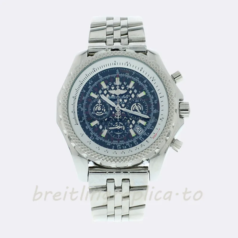 Breitling Bentley 46mm Men's BentleyBL016 Stainless Steel Blue Dial