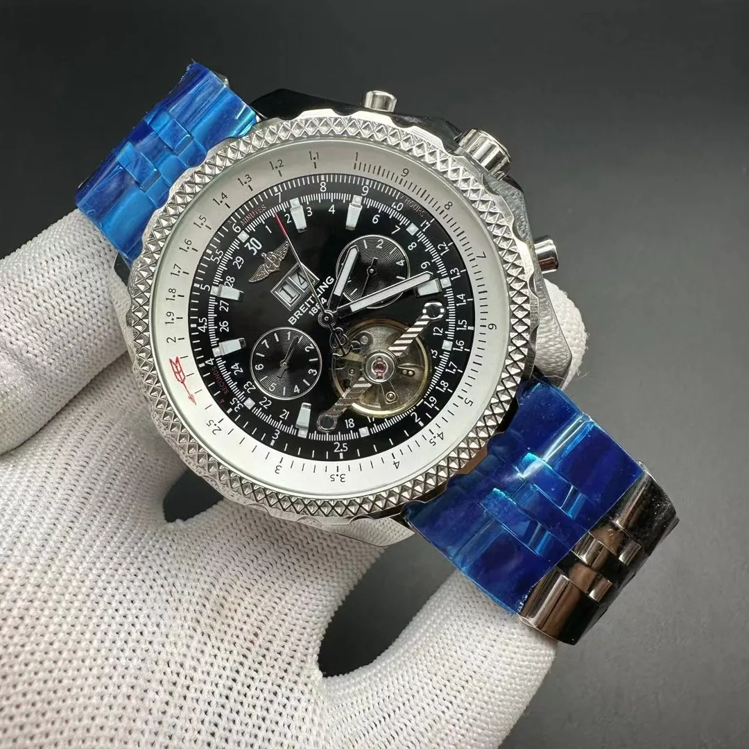 Swiss Breitling Bentley A25363 Replica Watch – 47mm Steel Case, Black Dial, Top Quality Craftsmanship