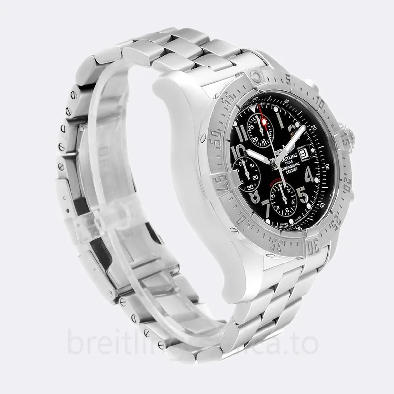 Breitling Avenger Men's A13380 46mm Black Dial Bracelet