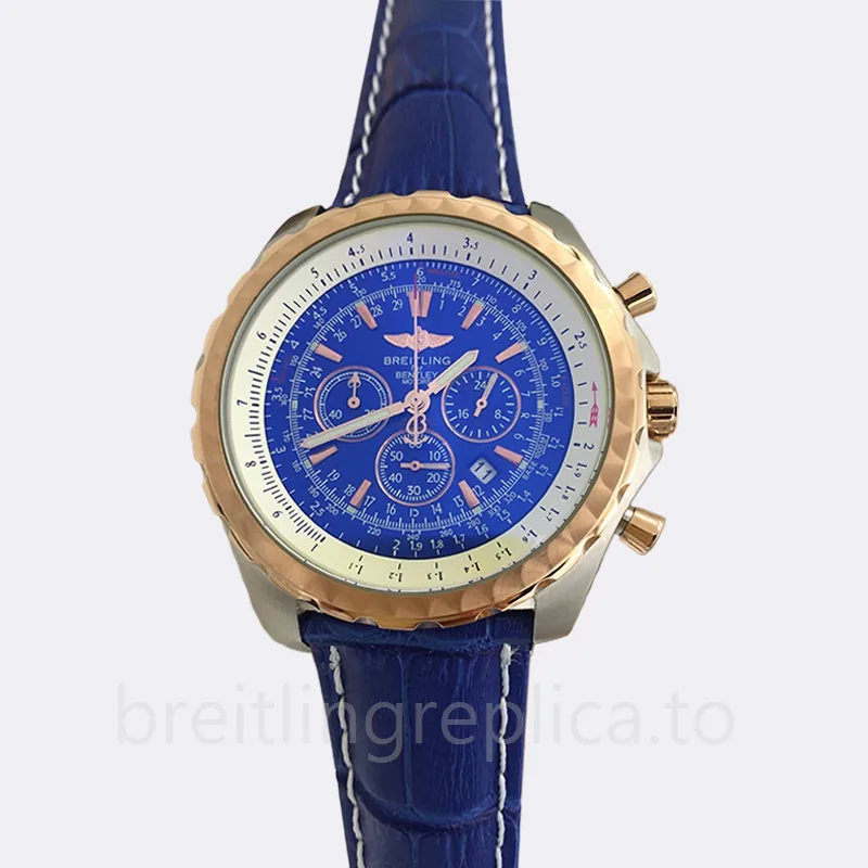 Breitling Bentley A25363-002 46mm Men's Blue Dial Silver-tone