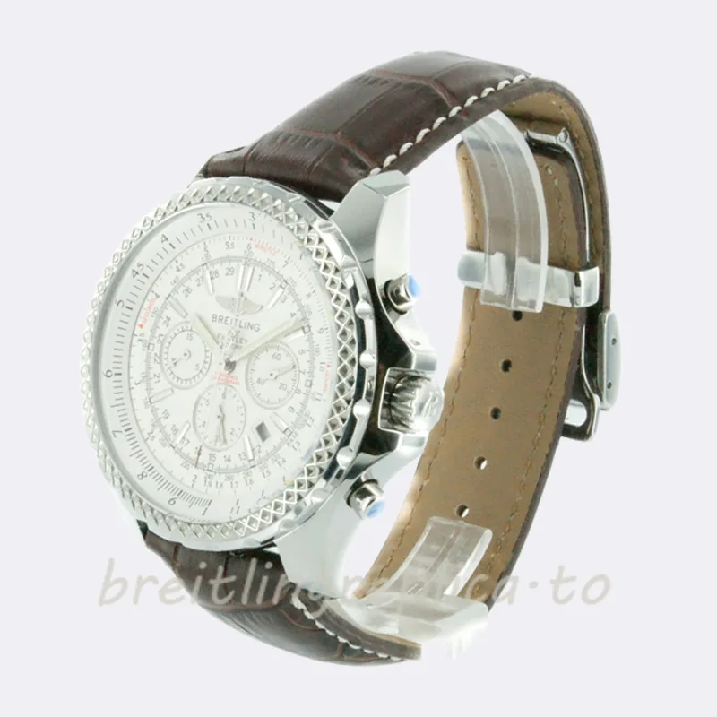 Breitling Bentley Motors Men's 46mm A25362-B Silver-tone White Dial