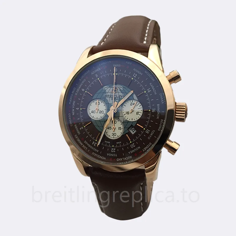 Breitling Transocean RB0510U4 46mm Men's Stainless Steel Quartz/Automatic