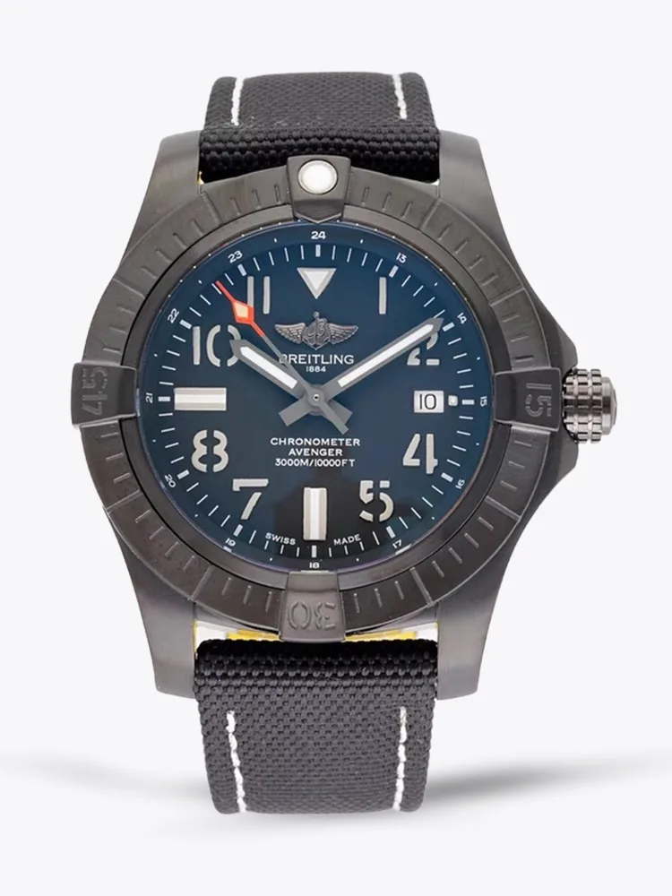 AAA Replica Breitling Avenger Blackbird A17168 44mm Men's Watch– Swiss Movement, Matte Black Military Dial
