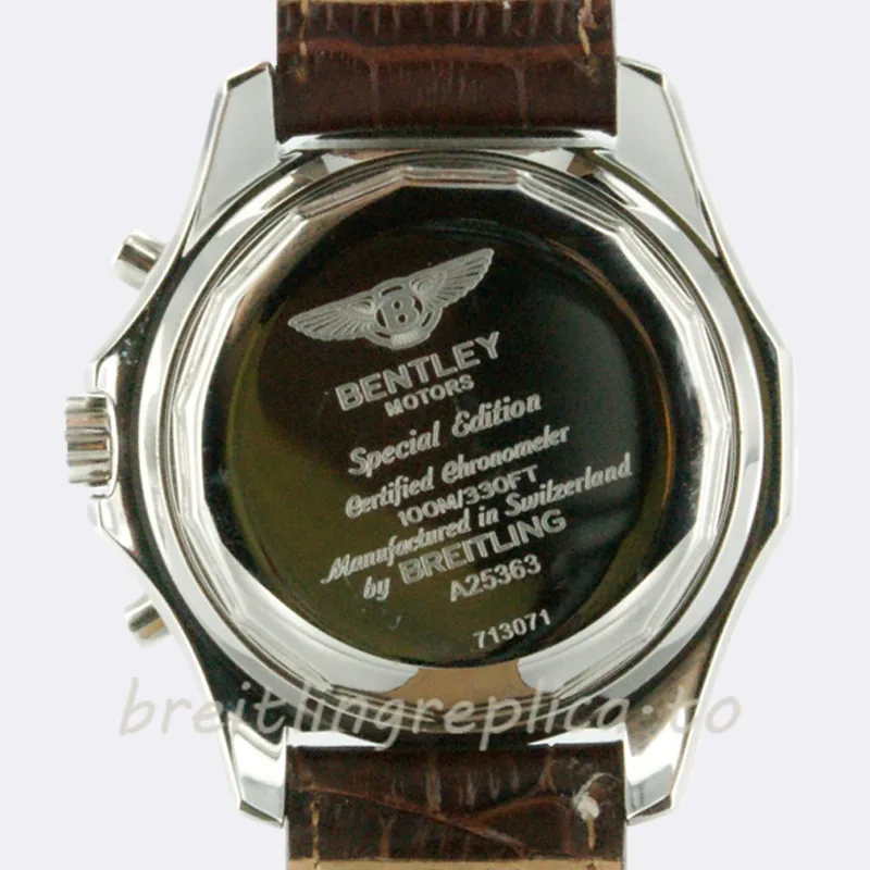 Breitling Bentley Motors Men's 46mm A25362-B Silver-tone White Dial