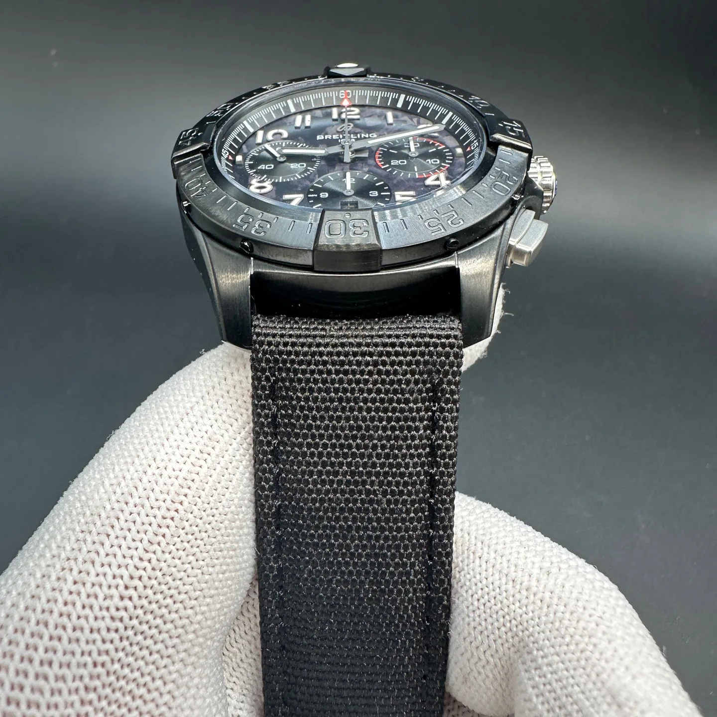 Best Swiss 44mm Breitling Avenger SB0147101B1X1 Replica – Black Ceramic Chronograph Watch