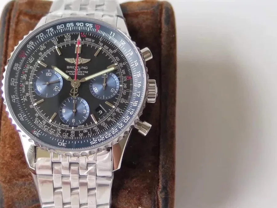 Luxury Breitling Navitimer AB012116/BE09 Replica Men’s 43mm Watch – Stainless Steel Case & Bracelet
