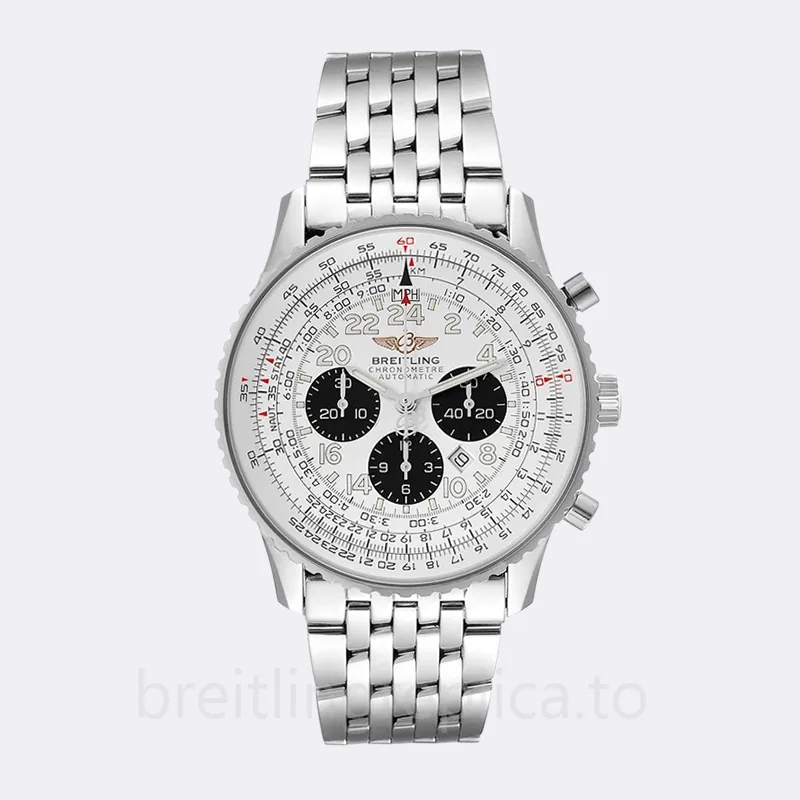 Breitling Navitimer A2332212.G533 46mm Men's White Dial Bracelet