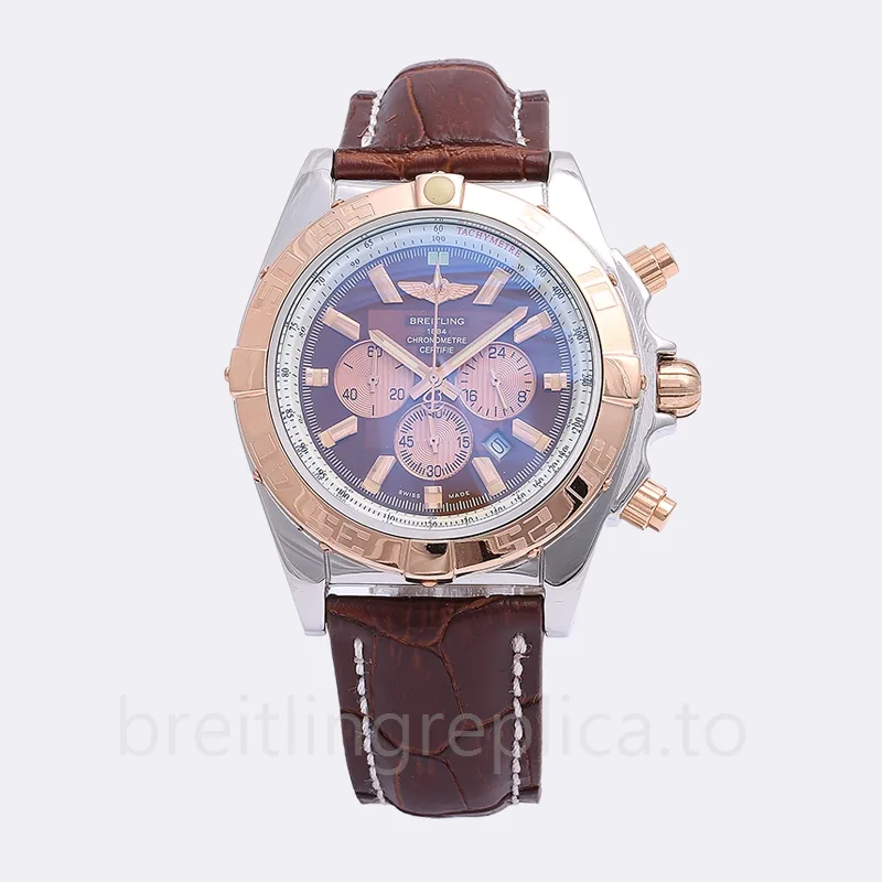 Breitling Chronomat 46mm CB014012-001 Men's Quartz Brown Dial