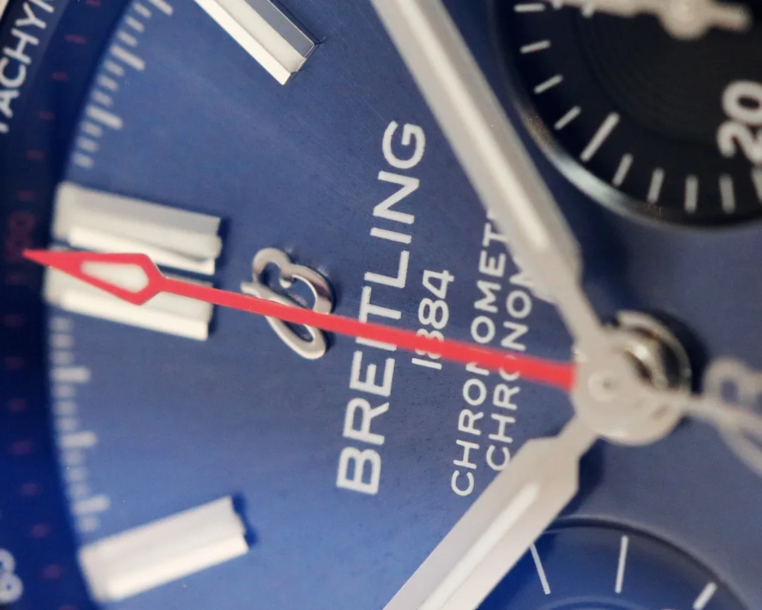 Breitling Chronomat AB0134101C1A1 Replica 42mm Swiss Watch,  Blue Dial, Stainless Steel Case