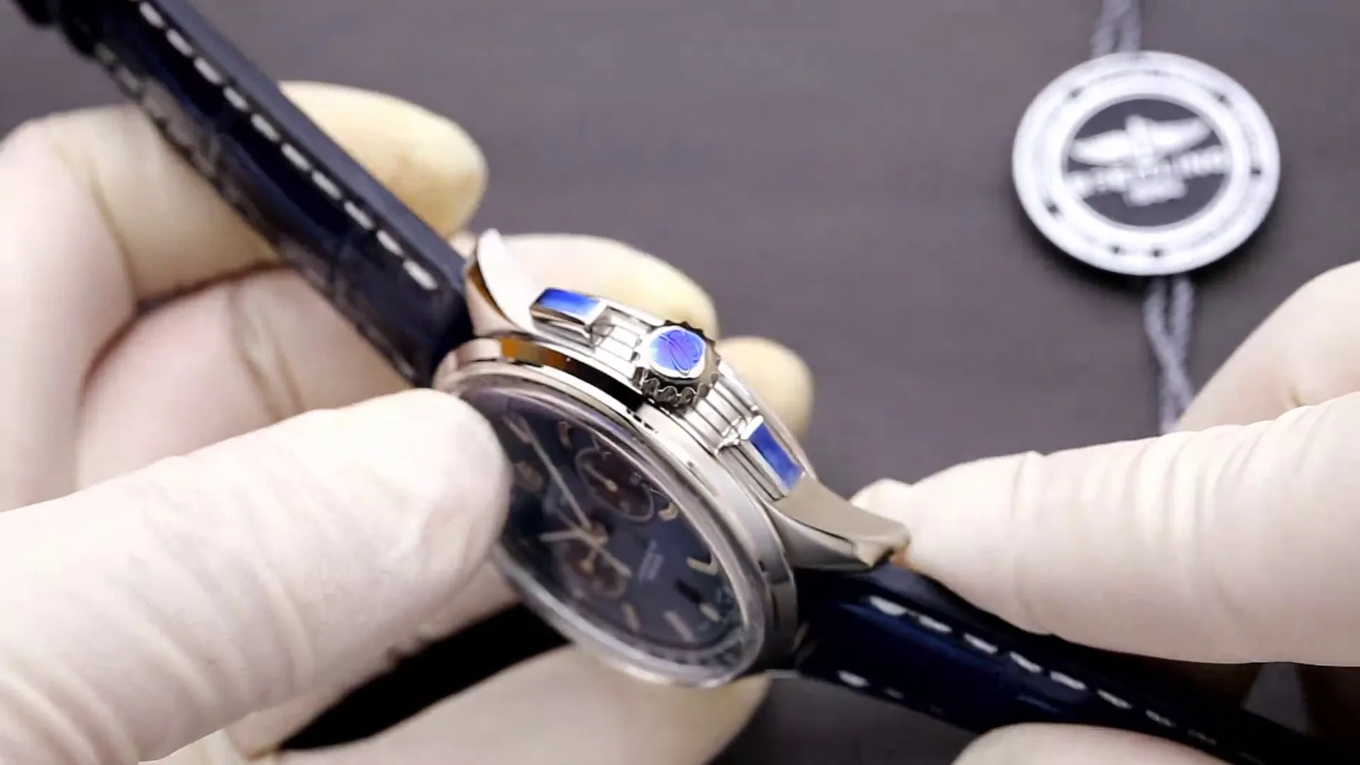 Top Quality AAA Breitling Premier AB0118A61C1P1 Replica – Stylish Blue Dial, Classic Leather Strap