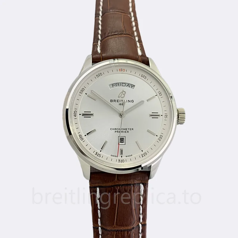 Breitling Premier Men's 46mm A45340211G1X4 White Dial