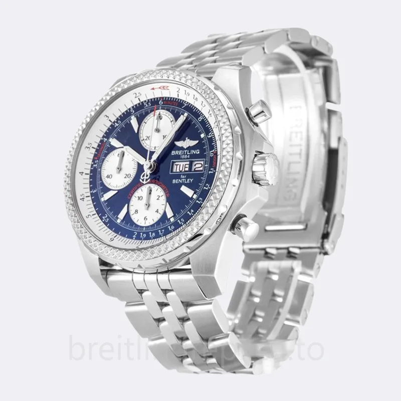 Breitling Bentley Men's 46mm A1336313 Silver-tone Bracelet