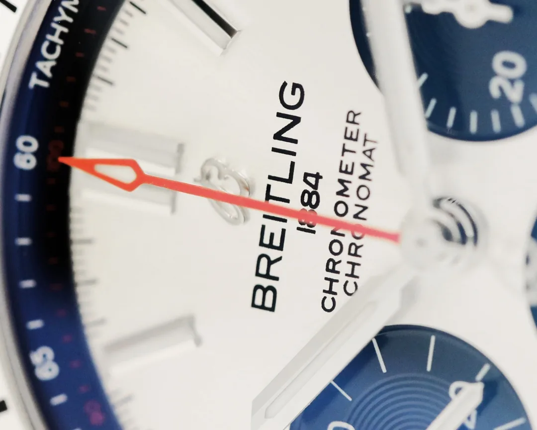 Swiss Breitling Chronomat AB0134101B2A1 Replica 42mm Men's Watch – Silver Dial & Stainless Steel Bracelet