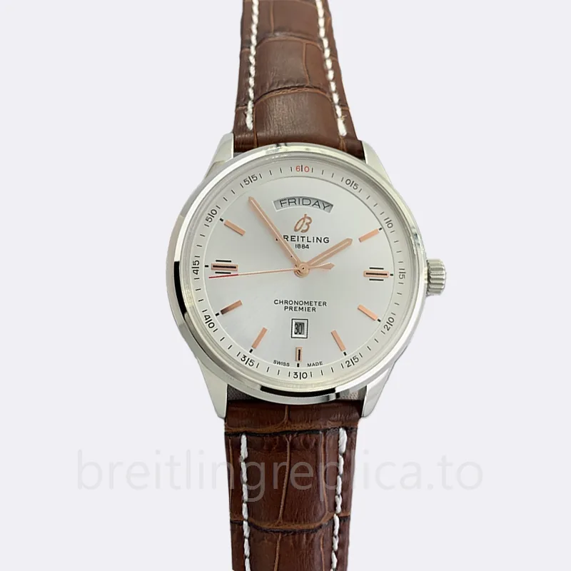 Breitling Premier Men's A45340211G1X4-002 46mm Automatic Silver-tone