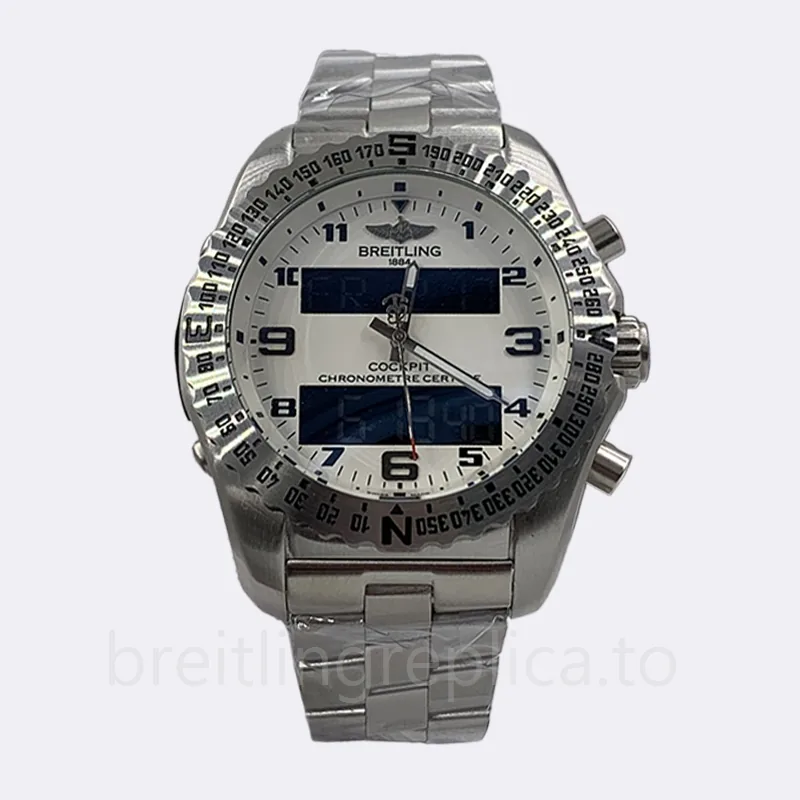 Breitling Professional 46mm EB5010-003 Men's Stainless Steel Silver-tone