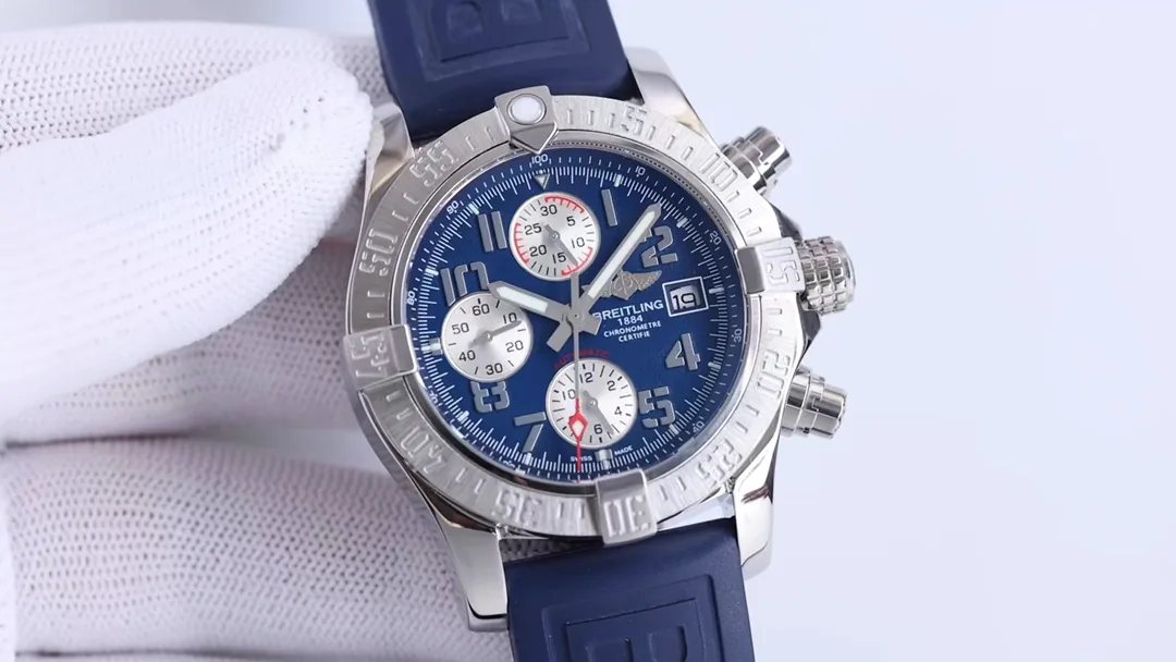 AAA Replica Breitling Avenger II A1338111.C870.158S.A20S.1 Chronograph 43mm Blue Dial Men's Watch - Swiss Movement