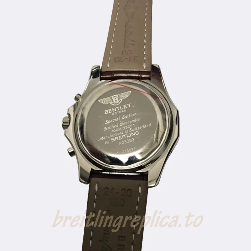 Breitling Bentley Motors Tourbillon RSH-BRT-9487 Men's 46mm Stainless Steel White Dial