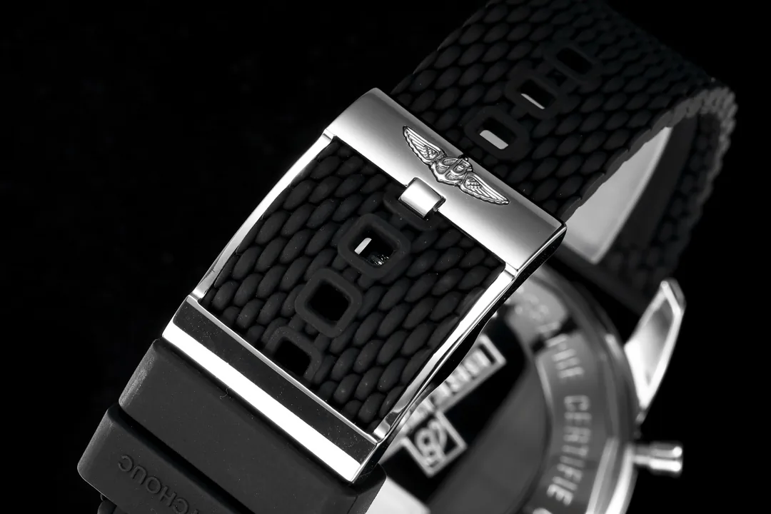 45mm Luxury Replica Breitling Superocean Heritage A13312 Black Dial & Rubber Strap Watch For Men