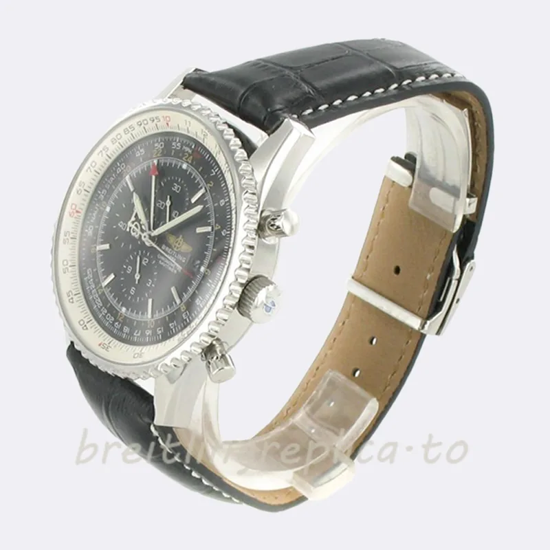 Breitling Navitimer 46mm A24322-C Men's Silver-tone Black Dial