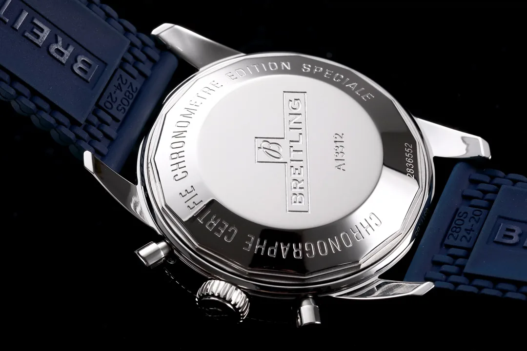 Swiss Breitling Superocean Heritage II A1331216/C963 Replica Watch – Blue Dial, Blue Ceramic Bezel & Rubber Strap