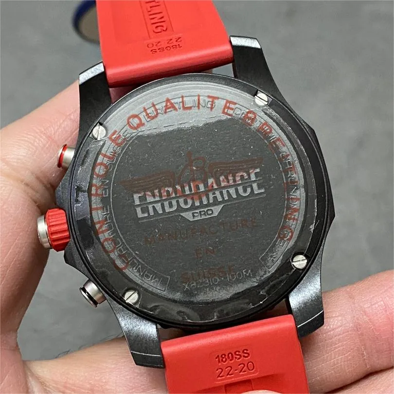 Swiss Breitling Professional Endurance Pro X82310D91B1S1 Replica Chronograph – Black Dial, Red Inner Bezel
