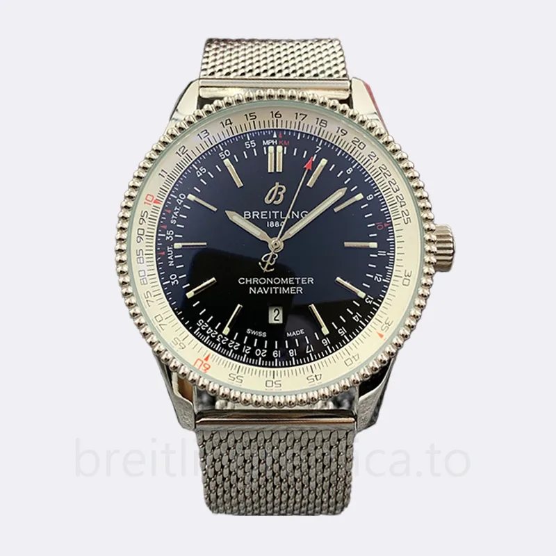Breitling Navitimer Men's A17326211C1A1 46mm Silver-tone Stainless Steel