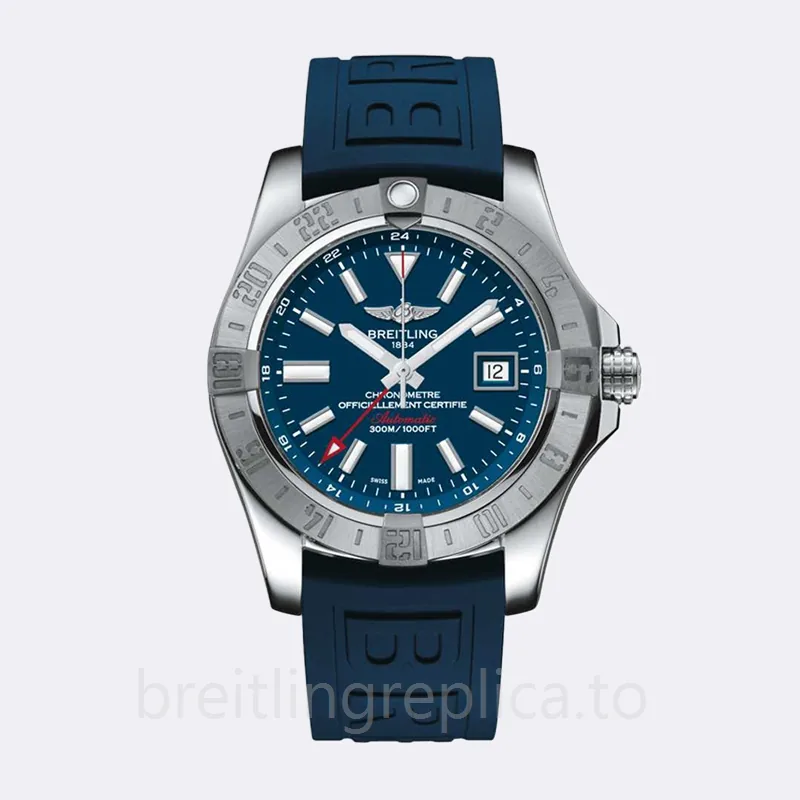 Breitling Avenger 44mm A32390111C1S2 Men's Rubber Band Watch