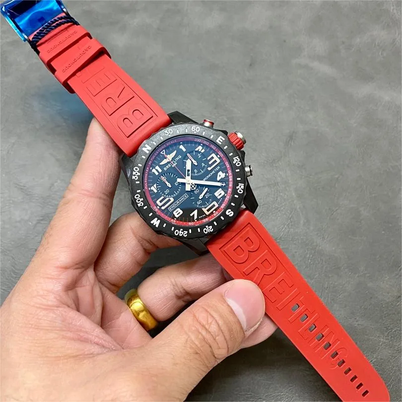 Swiss Breitling Professional Endurance Pro X82310D91B1S1 Replica Chronograph – Black Dial, Red Inner Bezel