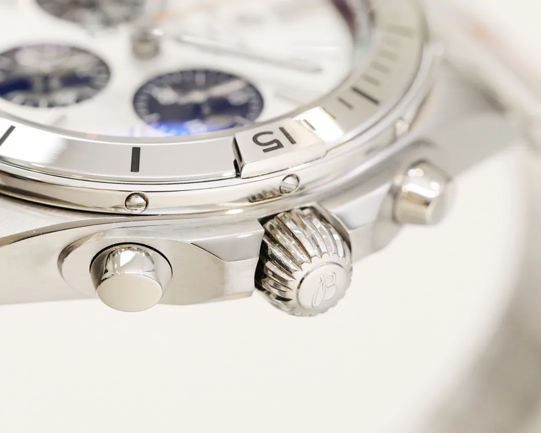 Swiss Breitling Chronomat AB0134101B2A1 Replica 42mm Men's Watch – Silver Dial & Stainless Steel Bracelet