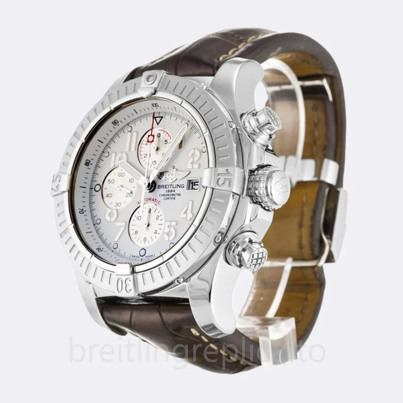 Breitling Avenger Men's A13370 46mm Leather Strap Watch
