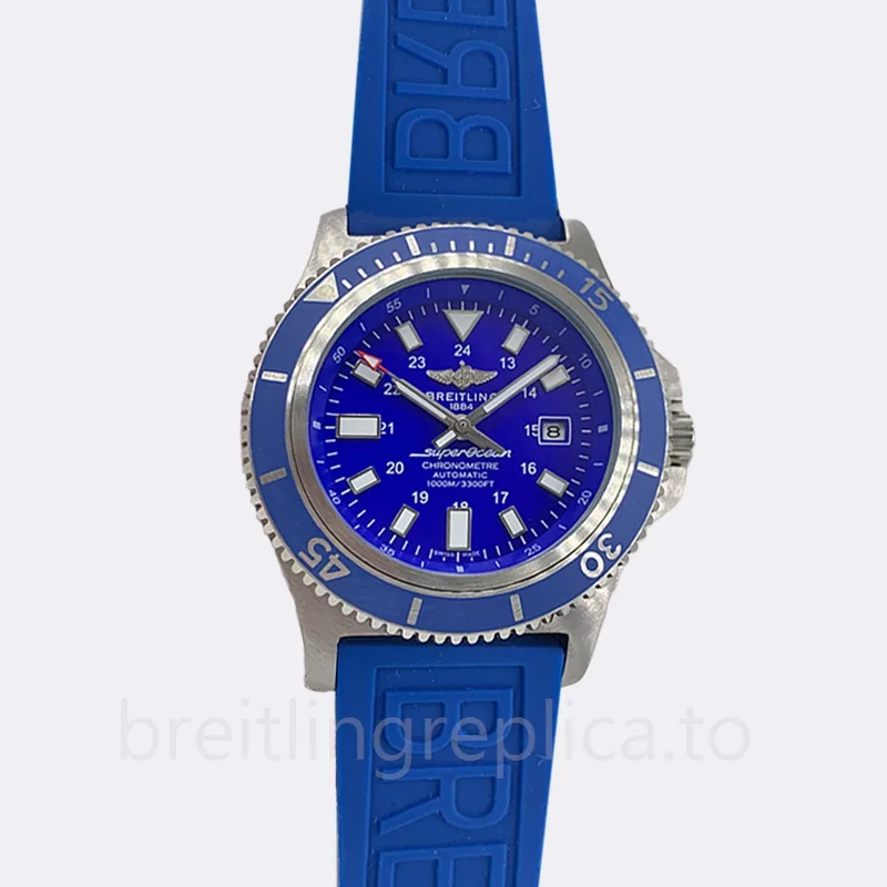 Breitling Superocean 46mm Y1739316 Men's Blue Dial Silver-tone