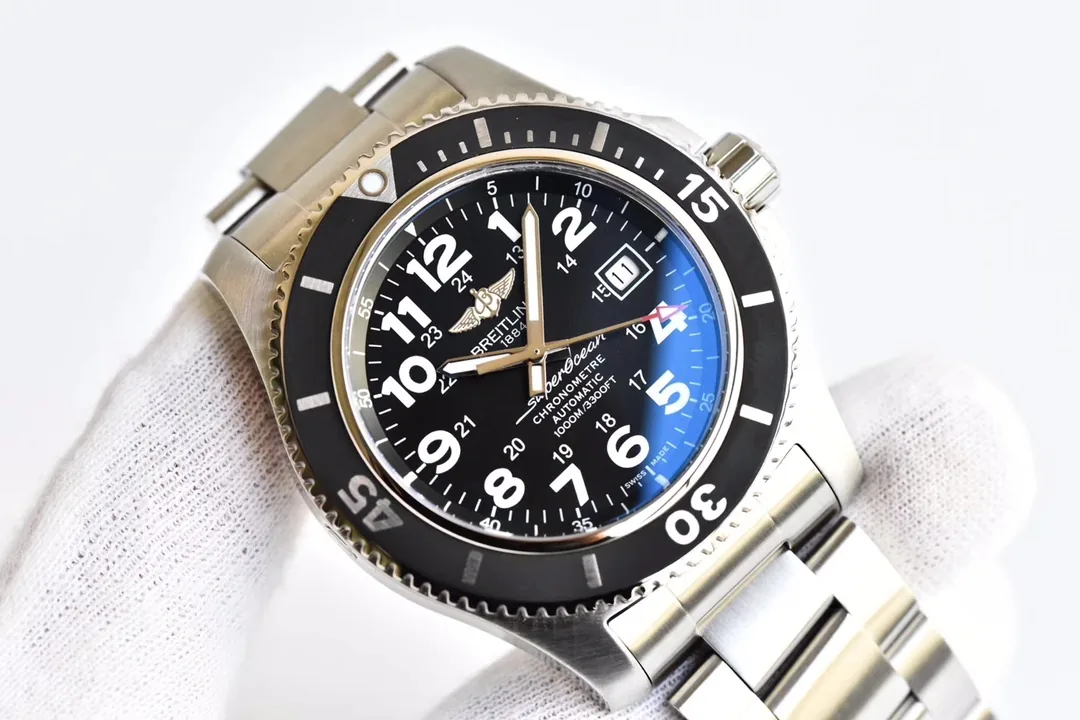 AAA Swiss Breitling Superocean II A17392D7/BD68 Replica Volcano Black Dial 44mm Men's Watch