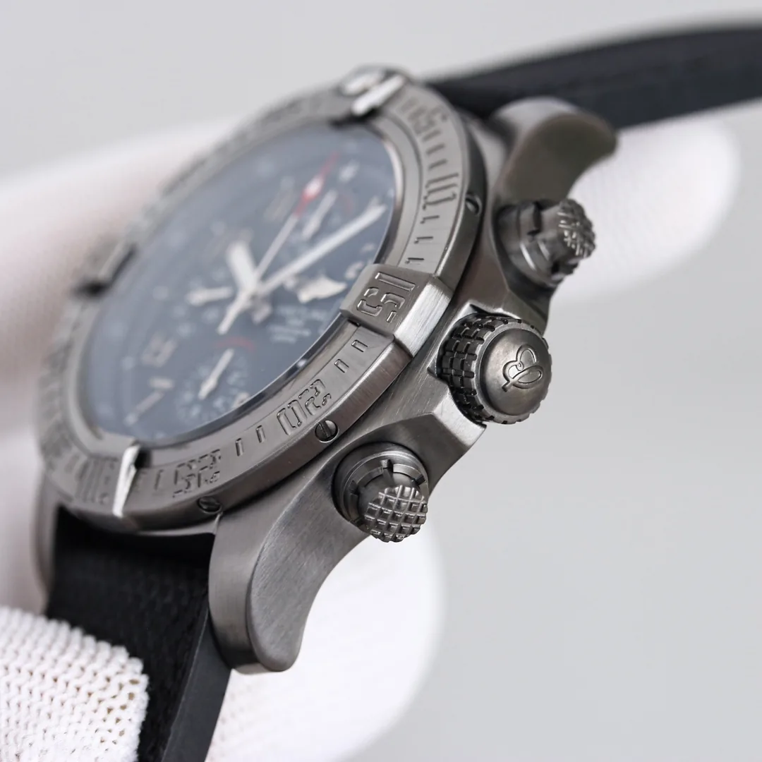 Breitling Avenger Bandit E1338310 Replica - Swiss AAA Super Clone Watch With Black Canvas Strap, Titanium Gray Dial