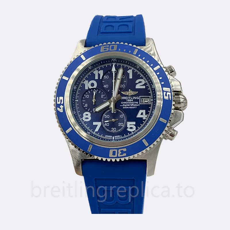 Breitling Superocean A13311 Men's 46mm Quartz Silver-tone
