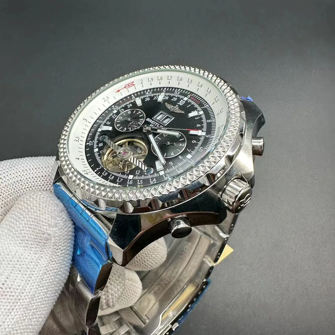 Swiss Breitling Bentley A25363 Replica Watch – 47mm Steel Case, Black Dial, Top Quality Craftsmanship