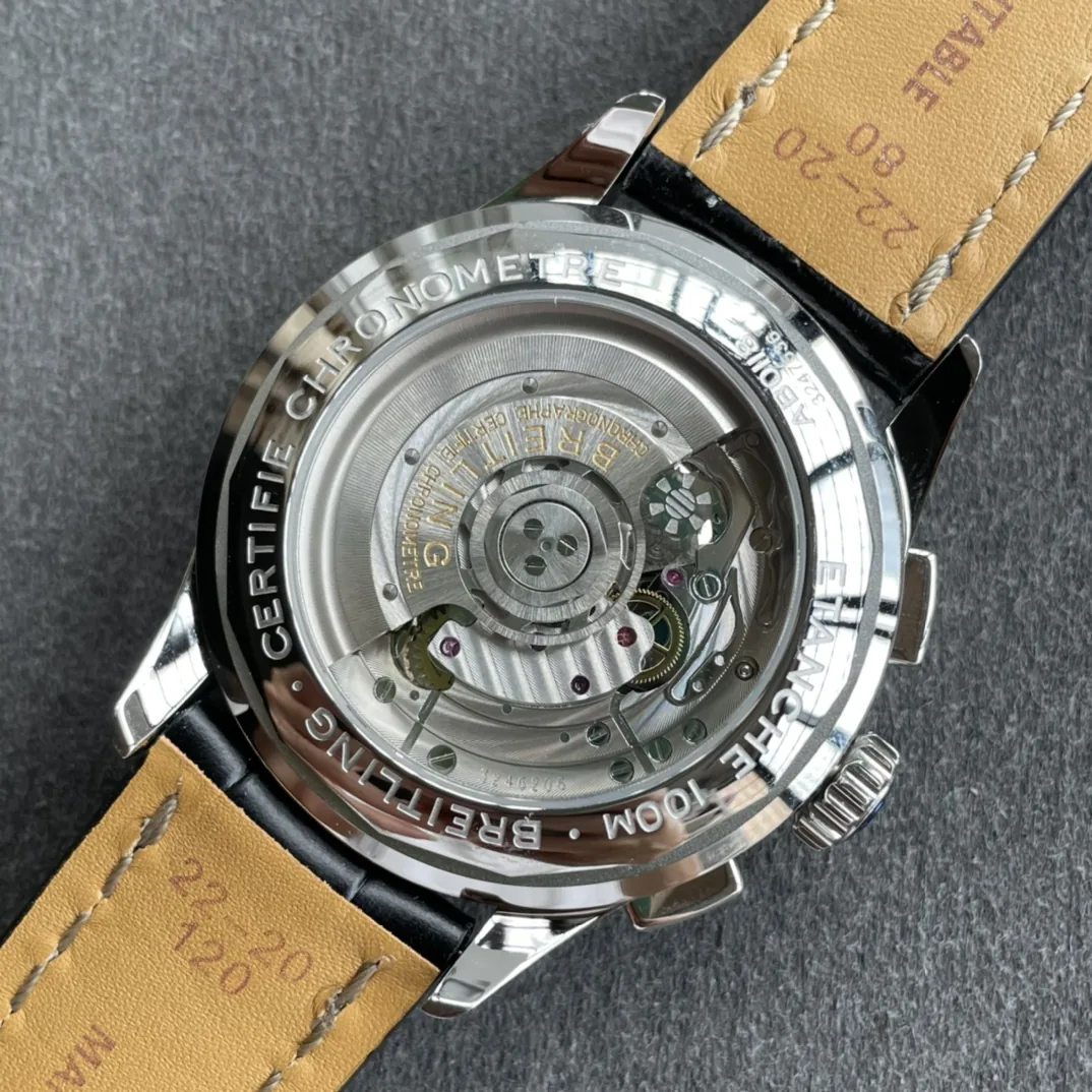 Breitling Premier AB0118221G1P1 Replica – Classic White Panda Dial & Premium Leather Strap Watch