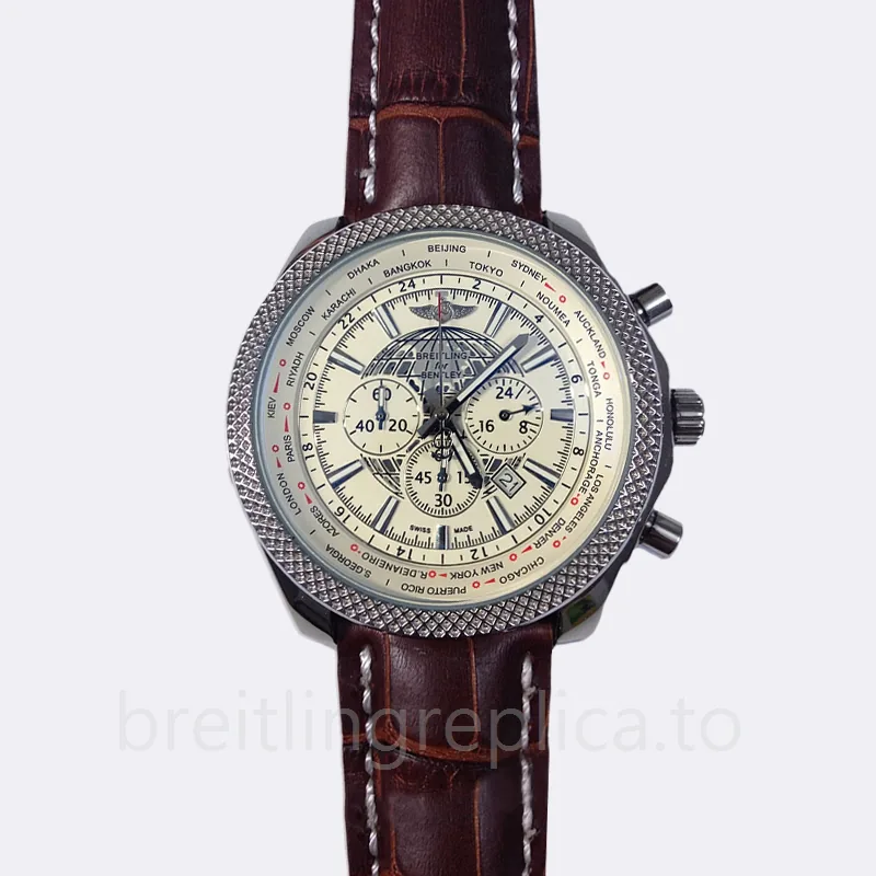 Breitling Bentley AB0612 Men's 46mm Silver-tone White Dial