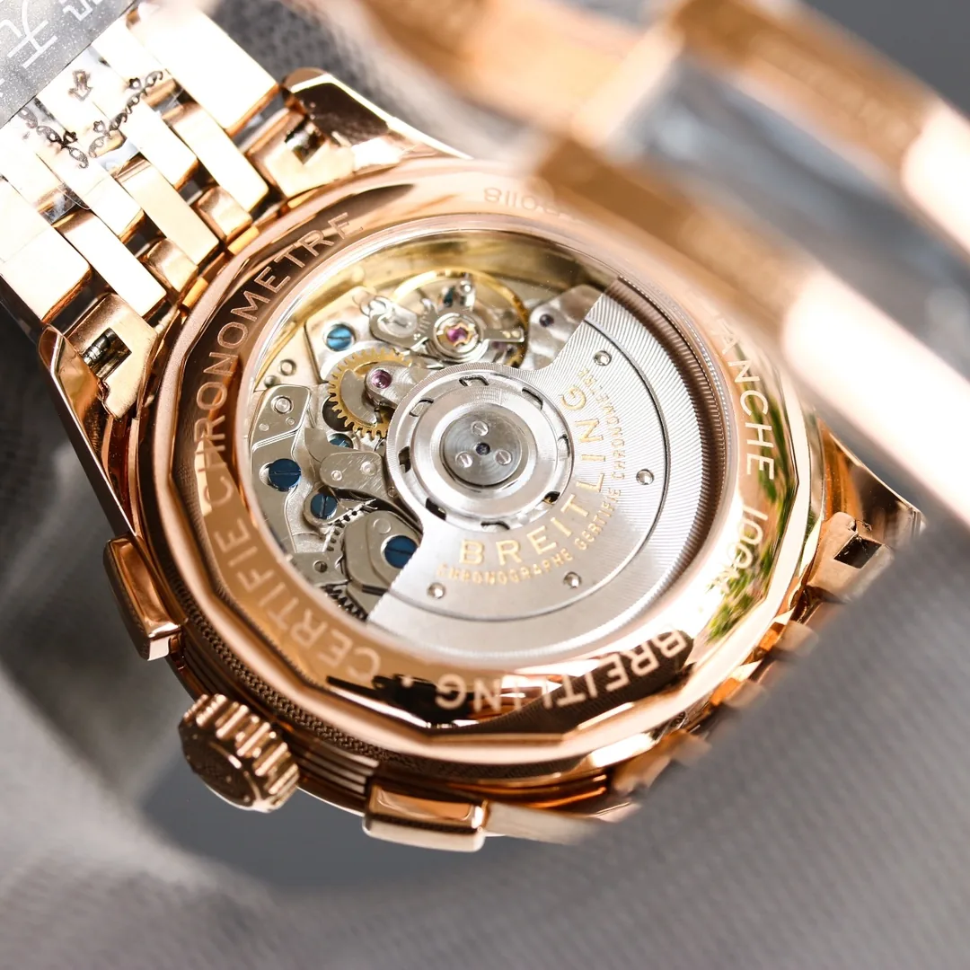 Best Replica Breitling Premier B01 Chronograph – Swiss Movement, Elegant Design, Gold-Tone Stainless Steel, 40mm Case