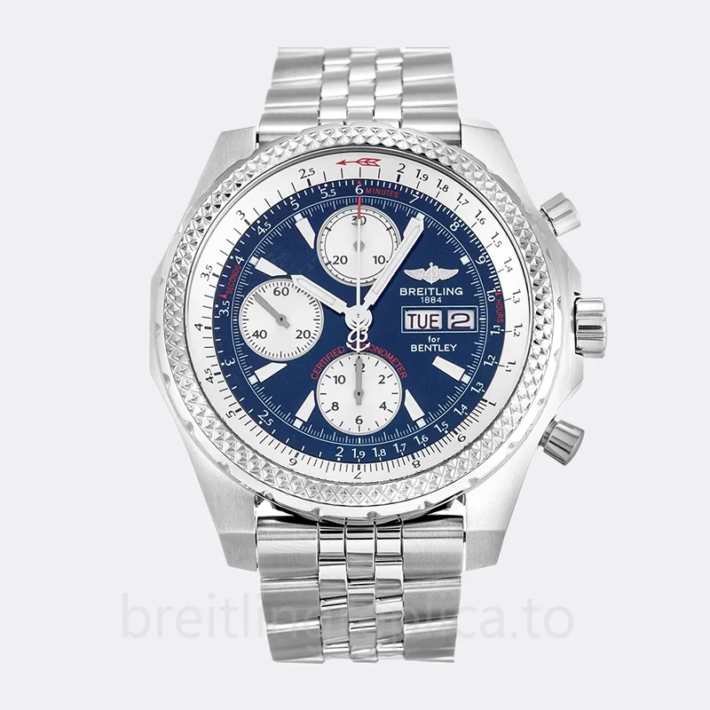 Breitling Bentley Men's 46mm A1336313 Silver-tone Bracelet