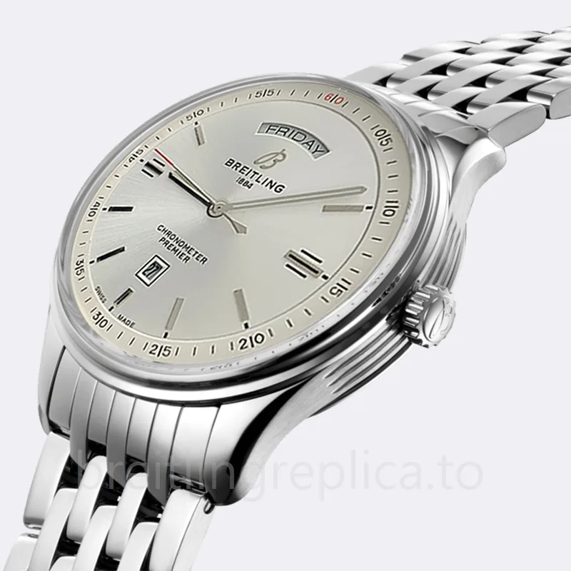 Breitling Premier Men's 46mm A45340211G1X4-001 Automatic White Dial