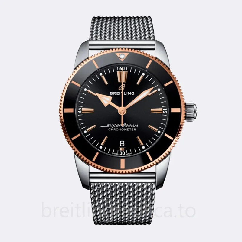 Breitling SuperOcean Heritage Men's 44mm UB2030121B1A1 Watch Black Dial