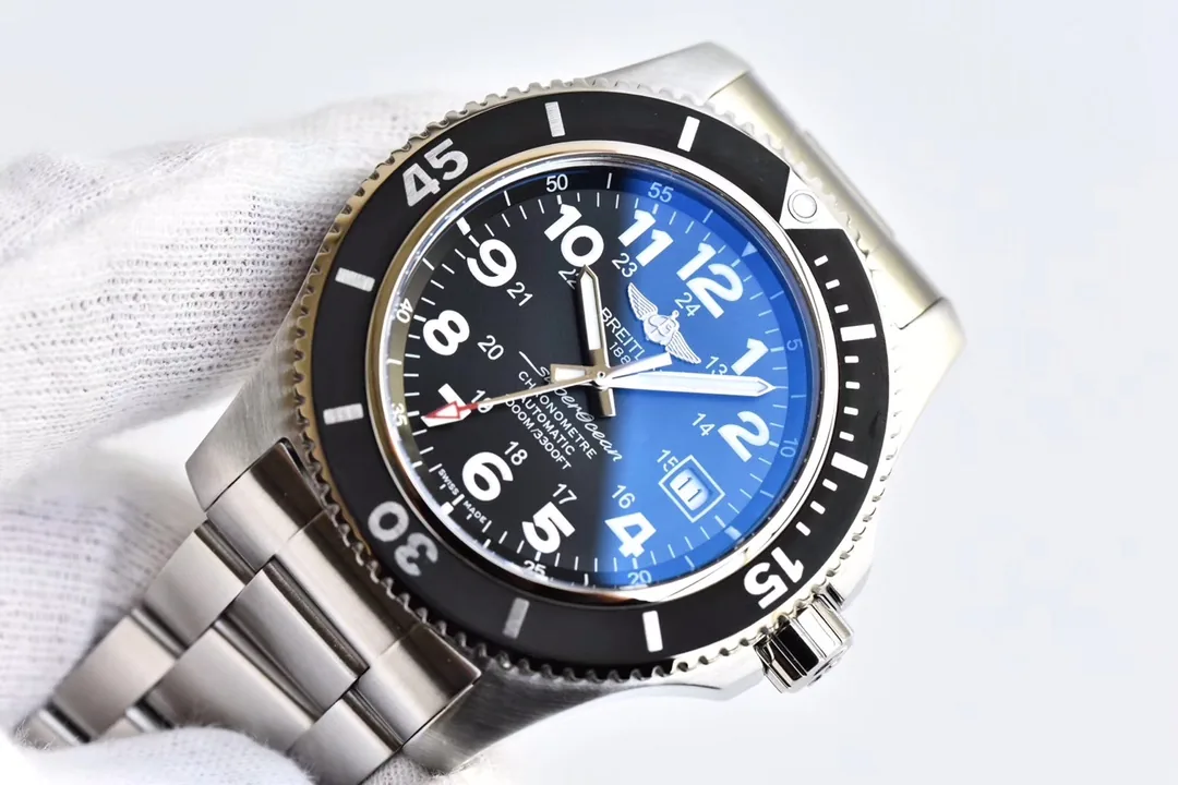AAA Swiss Breitling Superocean II A17392D7/BD68 Replica Volcano Black Dial 44mm Men's Watch