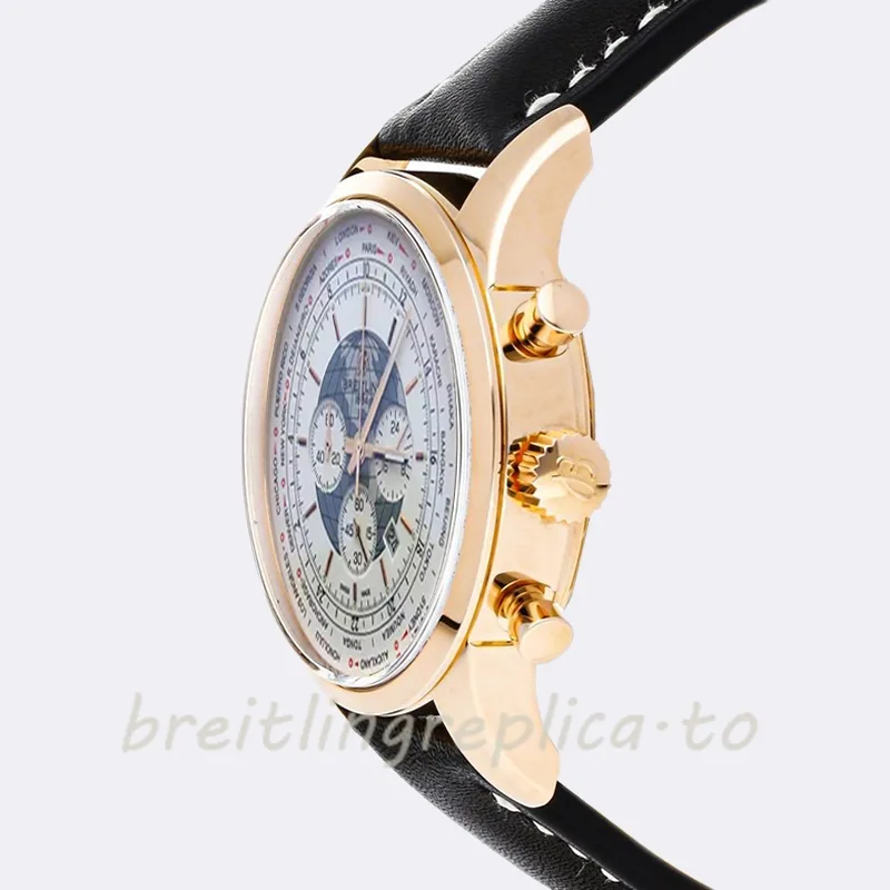 Breitling Transocean Chronograph Men's RB0510U0A733LS 46mm White Dial Stainless Steel