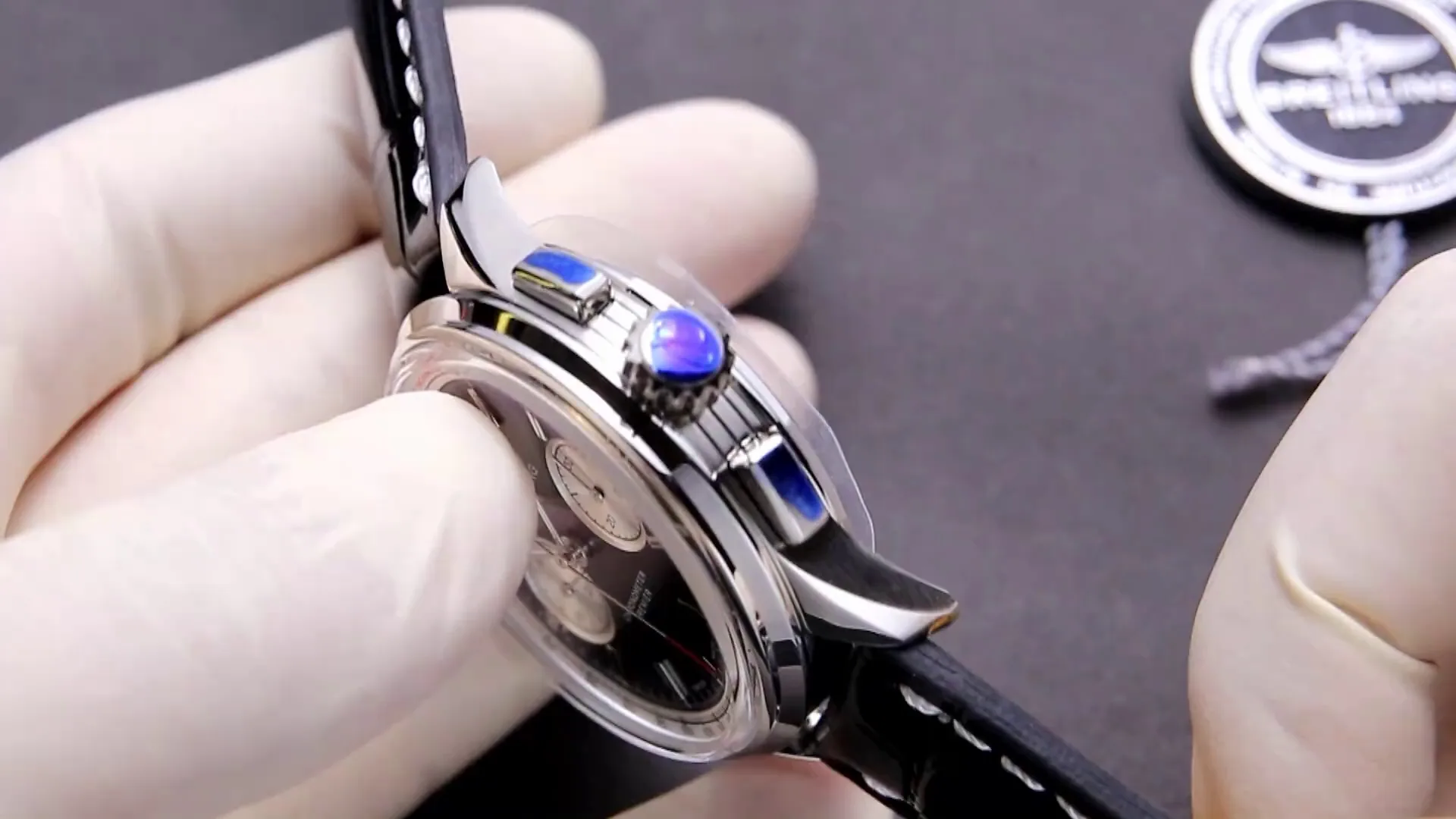 Luxury Breitling Premier B01 AB0145171C1A1 Replica Watch – Elegant Blue Dial Chronograph, 42mm Stainless Steel Case