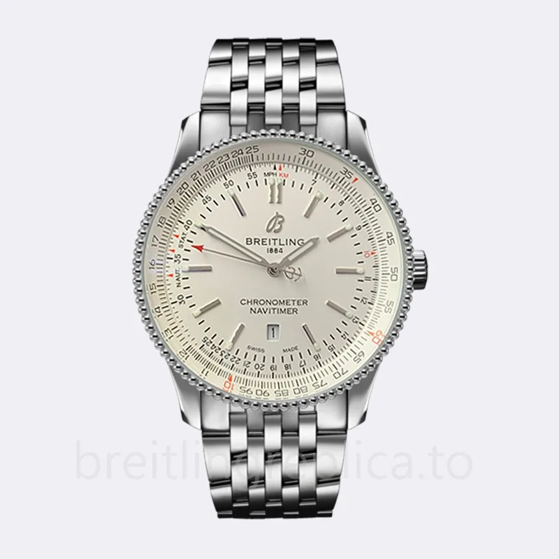 Breitling Navitimer 46mm Men's A17326211G1A2-001 Silver-tone